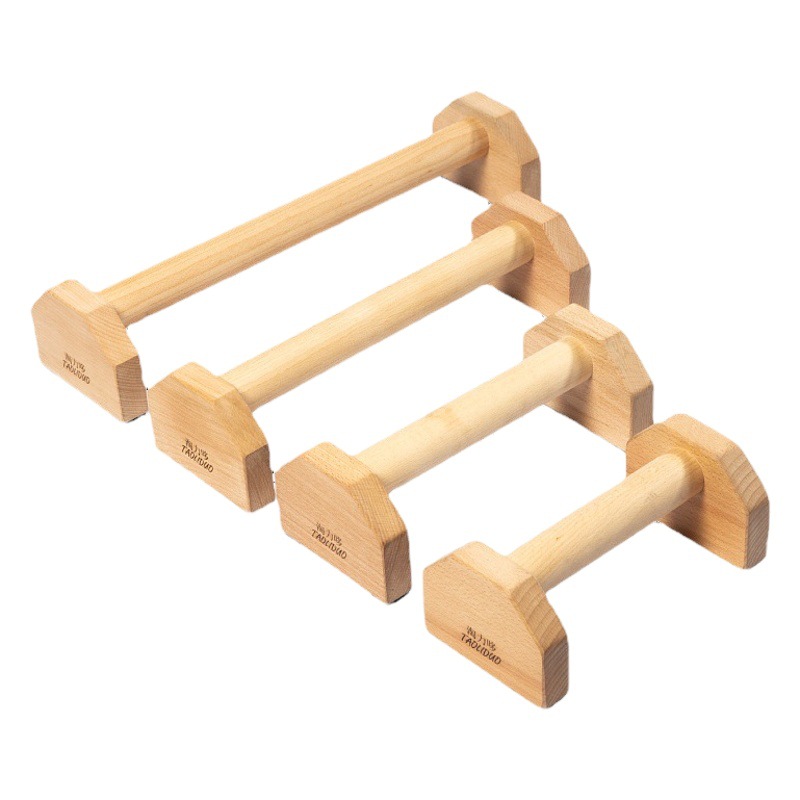 Envío soporte gratuito de soporte ruso barras paralelas individuales soporte ruso de madera invertida práctica madera maciza soporte ruso soporte push-up