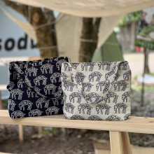 【素希布包】文艺国风刺绣帆布腋下包单肩女帆布袋复古刺绣手工包