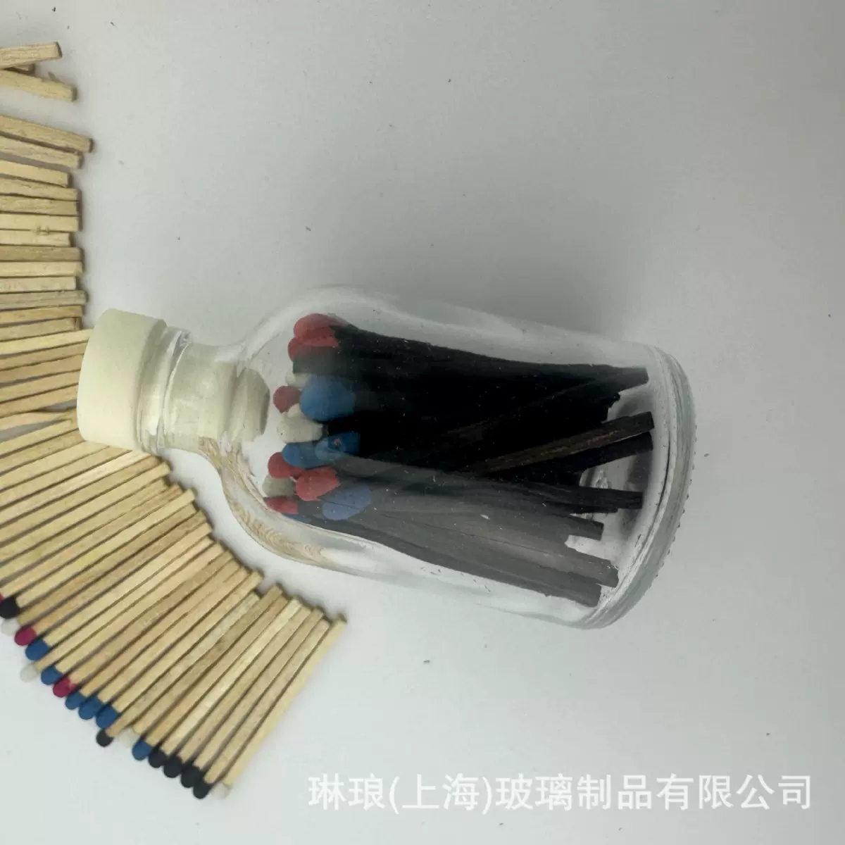 小批量火柴瓶  香薰蜡烛专用盒装火柴瓶   火柴 玻璃瓶 居家
