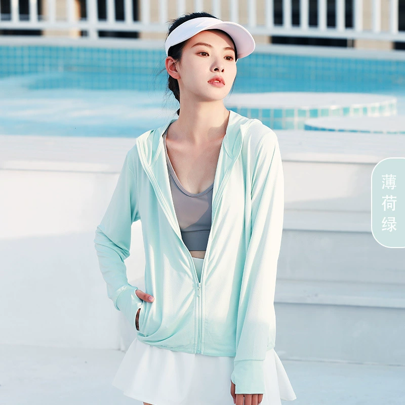 Летняя куртка от солнца с защитой UPF50+ с капюшоном, Travel Windbreaker, лёгкая дышащая