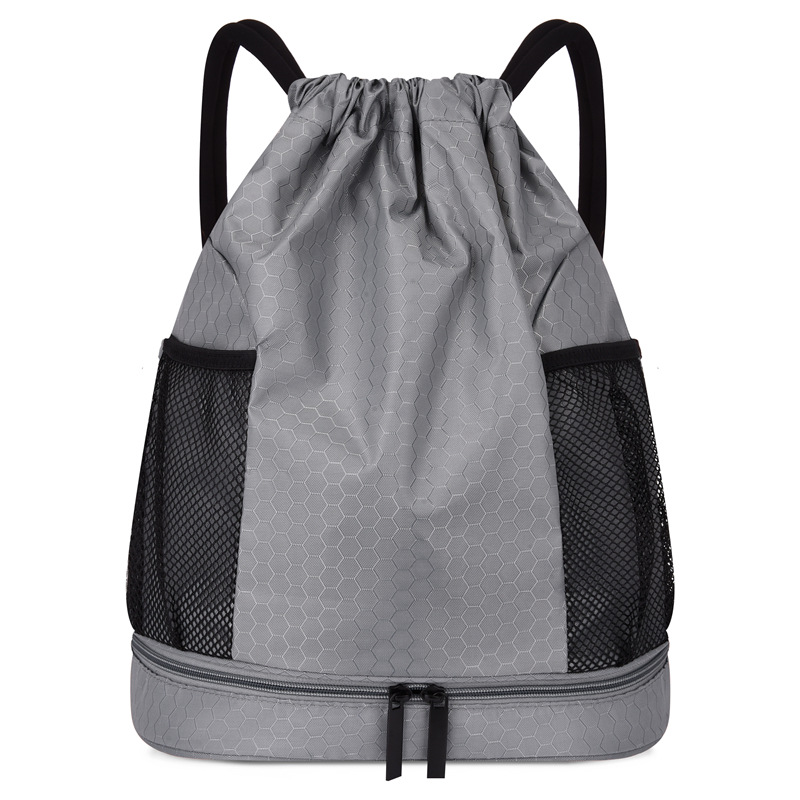 Nueva separación húmeda y seca bolsa de natación bolsa de baloncesto bolsa de cordón mochila deportes bolsa de natación