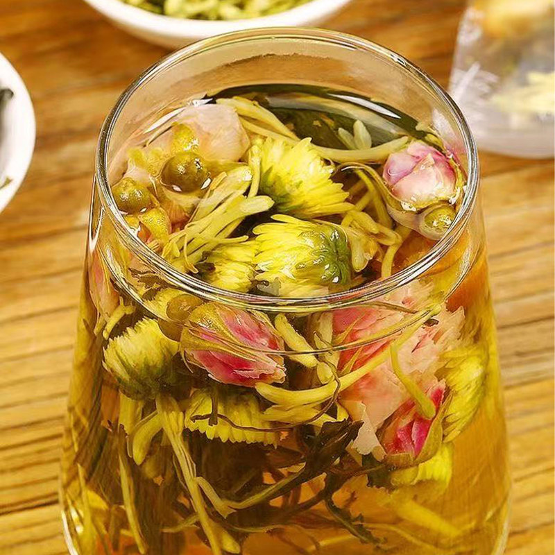 タンポポ、金柑茶、菊、八重バラ、本物の原料、独立した三角袋、卸売ハーブティー|undefined