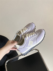 Wafer Skinnies Purple Father's Shoes 2023 Early Autumn Trendy Thick Sole Casual Sports Running Shoes
