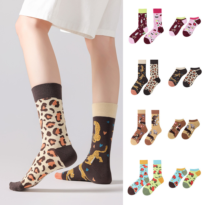 Original New Ab Socks Cartoon Couple Cotton Socks Fashion Trendy Sports Socks Asymmetrical Matching Parent-Child Socks Original New Ab Socks Cartoon Couple Cotton Socks Fashion Trendy Sports Socks Asymmetrical Matching Parent-Child Socks