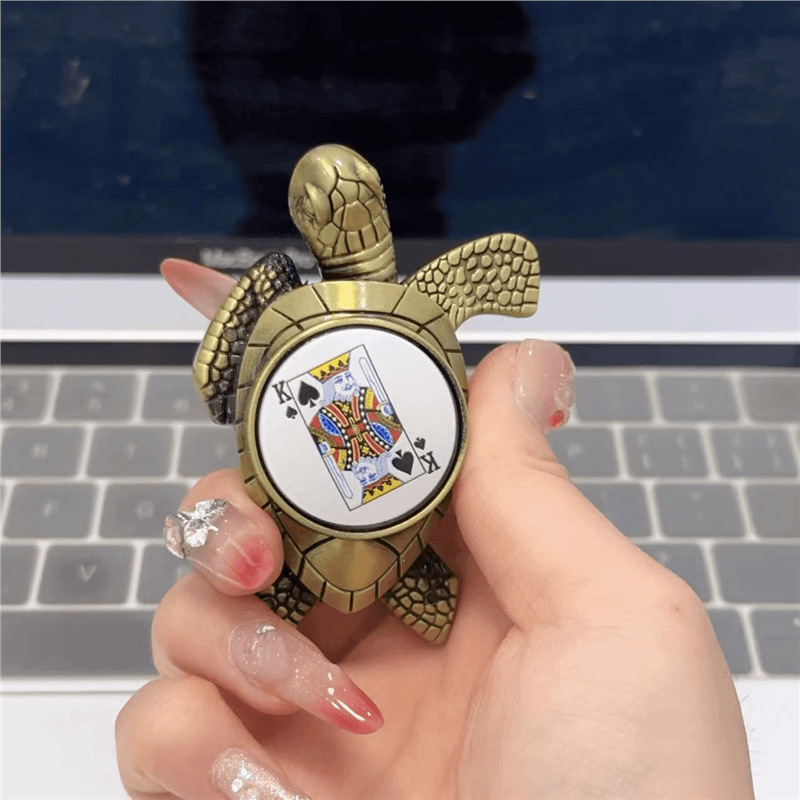 Zhao Caijin Bao tortuga de oro infláble llama abierta encendedor creativo tortuga de oro pequeña tortuga de metal para enviar novio encendedor image 23