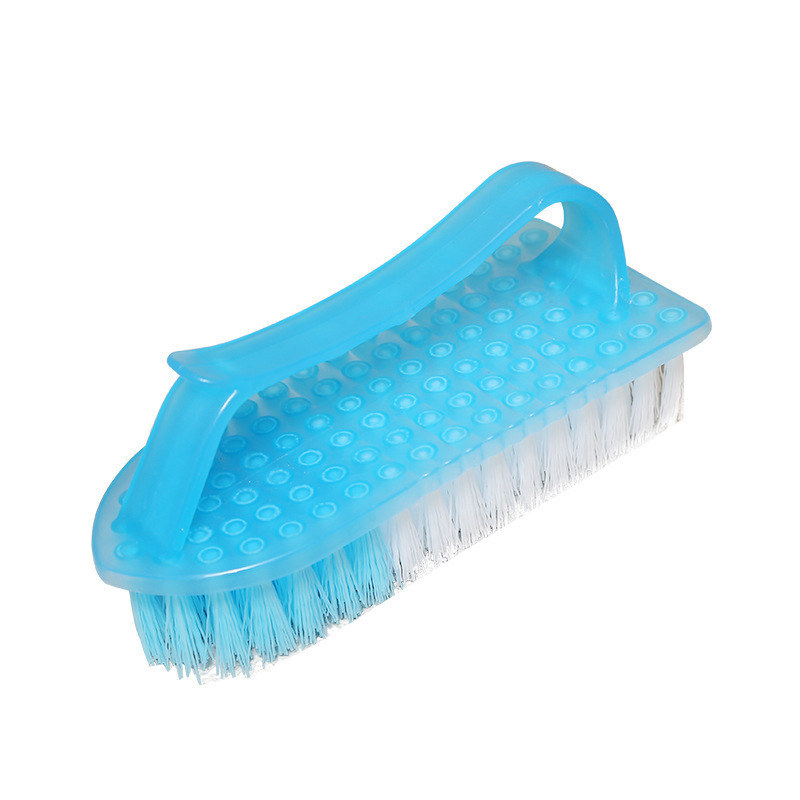 Cepillo de lavandería de plástico multifuncional para el hogar con mango cepillo de limpieza en forma de hierro 2 yuanes tienda cepillo de lavandería para el hogar