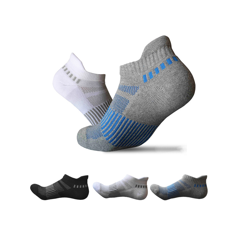 Sports socks man thickening towel Short tube Cotton socks Mention ear Anti-friction Running Socks Manufactor wholesale