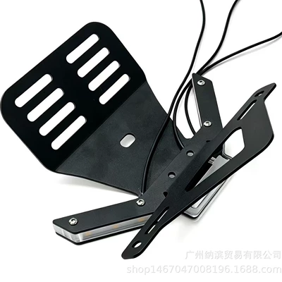 Motorcycle frame and long tail turn signal