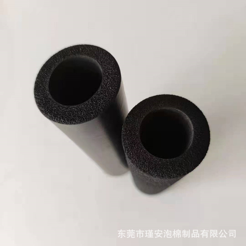 工厂直销 内径20mm黑色橡塑海绵管 NBR光面发泡管 握力器手柄把套