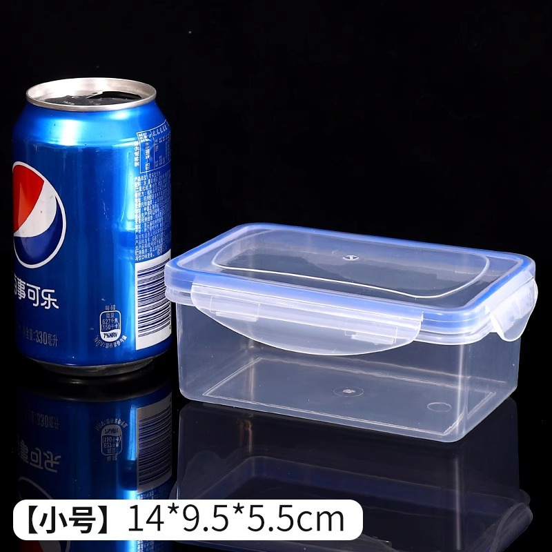 Caja de almacenamiento de refrigerador cocina rectangular microondas almuerzo de plástico resistente al calor caja de comedor de alimentos caja de almacenamiento de frutas caja sellada