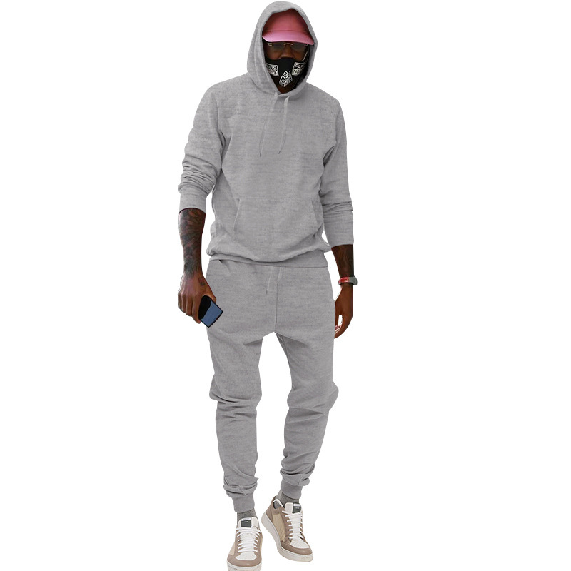 2023 Kapuzen-Plüsch-Hoodie Sport- und Freizeit-Sportbekleidung Zweiteiliges Set für Herren-Sets_voghion.com