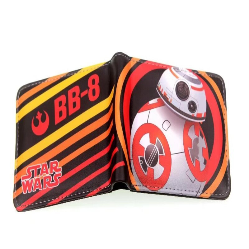 Cine y Televisión anime periférico Star Wars cartera Guerrero Negro soldado blanco estudiante universal corto pu monedero