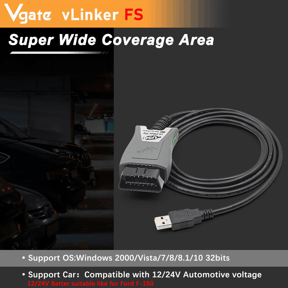 Vgate vLinker FS ELM327 HS/MS-CAN OBD2 Ford Mazda Fault Detector