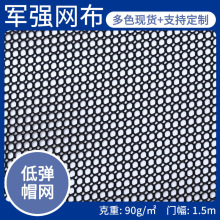 低弹方格帽网 大小孔网眼布运动帽箱包帐篷手袋服装面料美帽网