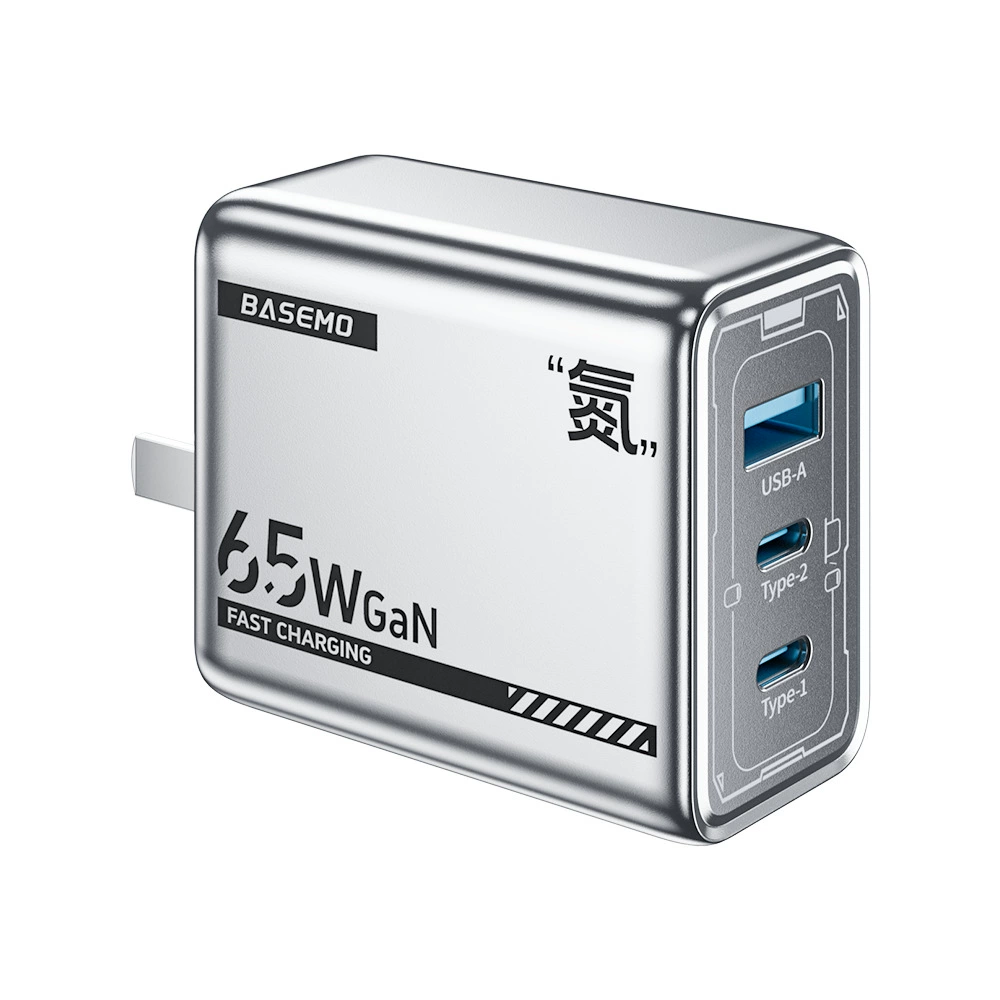 倍魔 65W нитридовый мех зарядное устройство супербыстрая зарядка подходит для Apple Huawei Android много-слотов PD зарядное головка.