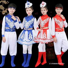 新款儿童蒙古舞蹈服蒙族舞蹈演出服装马蹄哒哒草原小骏马筷