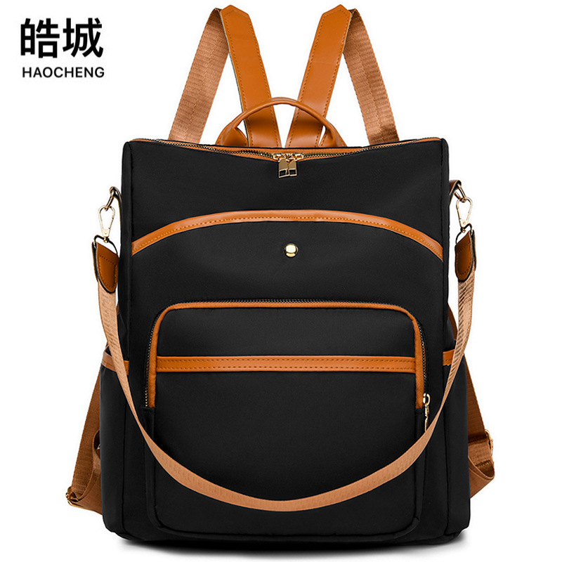 Venta al por mayor transfronteriza 2024 primavera nuevo estilo casual damas Oxford mochila de computadora de gran capacidad de color de contraste de moda