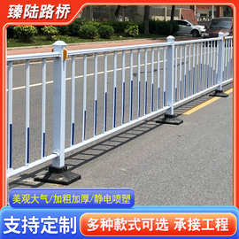 市政护栏道路围栏栅栏交通公路安全防撞小区马路隔离栏杆蓝白护栏