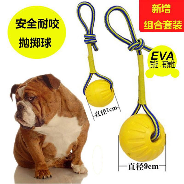 EVA宠物球 大型犬互动拉环 狗狗用品磨牙训犬球耐咬解闷神器