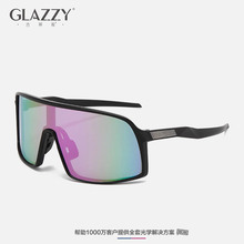 GLAZZY2022新款时尚前卫欧美一体片全框架墨镜户外骑行游玩驾车司机遮阳