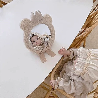 Car Baby Observation Mirror Large field of view rear view auxiliary mirror - crown-bear-observation-mirror