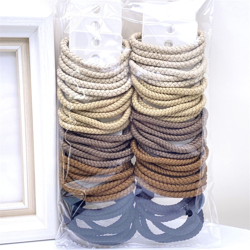 Recomendar 5 tarjetas Diamond Ball Pearl banda de goma cuentas de oro banda para el cabello cuerda para el cabello dos yuanes tienda accesorios para el cabello accesorios para la cabeza SUMINISTRO DE puesto