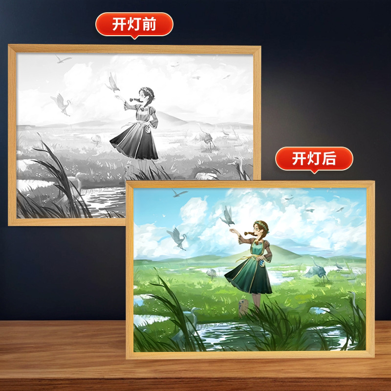第五人格周辺照明絵画庭師漁師装飾クリエイティブ装飾品誕生日ギフトフォトフレーム雰囲気ナイトライト