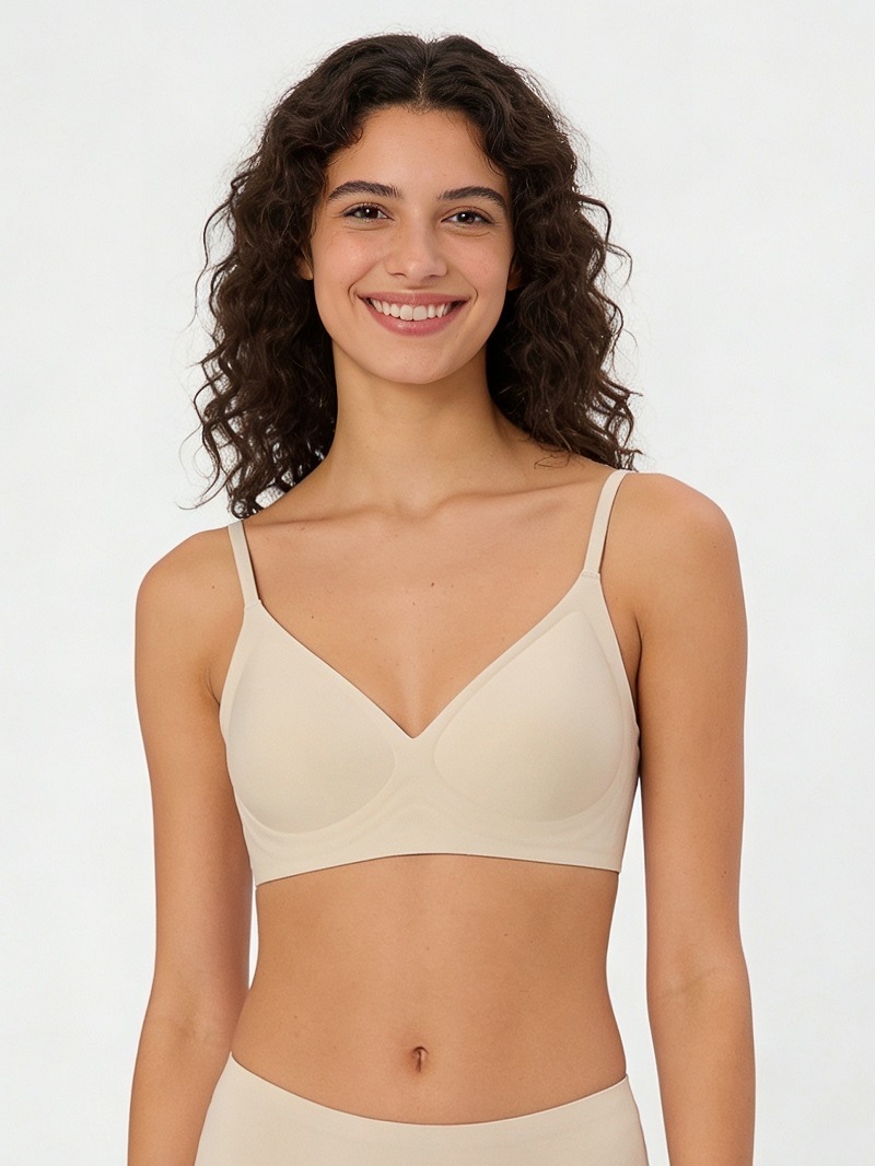 Wireless Seamless Bra Sexy Lingerie With Cross Back Design_voghion.com
