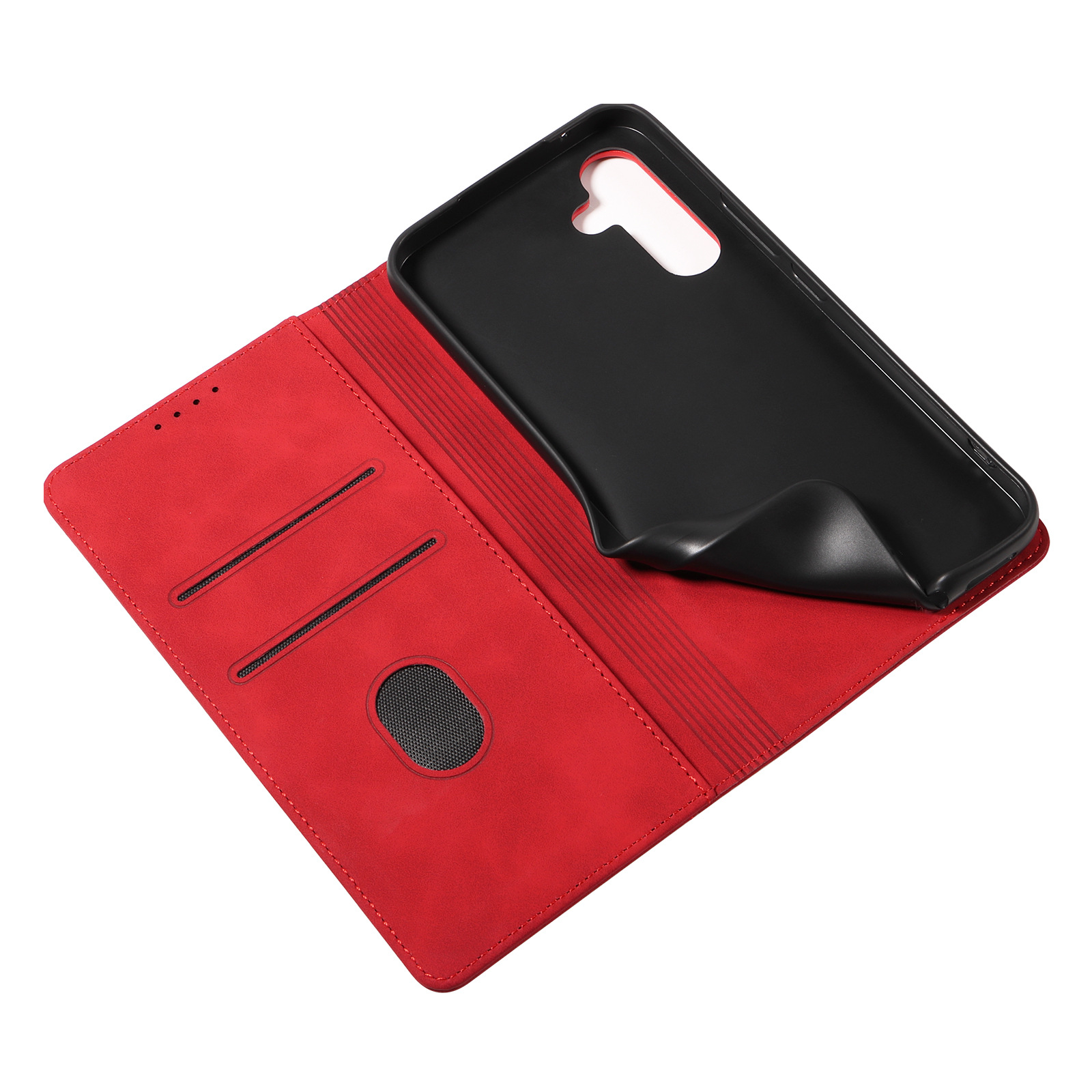 Retro flip mobilskal för samsung galaxy med magnetisk kortfack_voghion.com