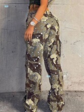 Splash-ink camouflage street work ��ī�Բʽ�ͷ��װ���г���Ů