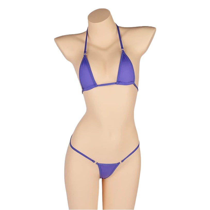 Ye Zimei сексуальный костюм нижнего белья, внешняя торговля, Трехточечное женское нижнее белье с ремешками, сексуальный купальник-бикини с перспективой Ice Silk