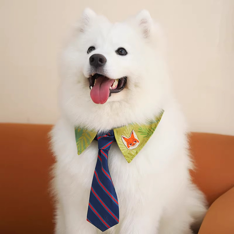 Mad Animal City serie de toallas de saliva perro Nick corbata perro grande oro adorable accesorios de mascotas