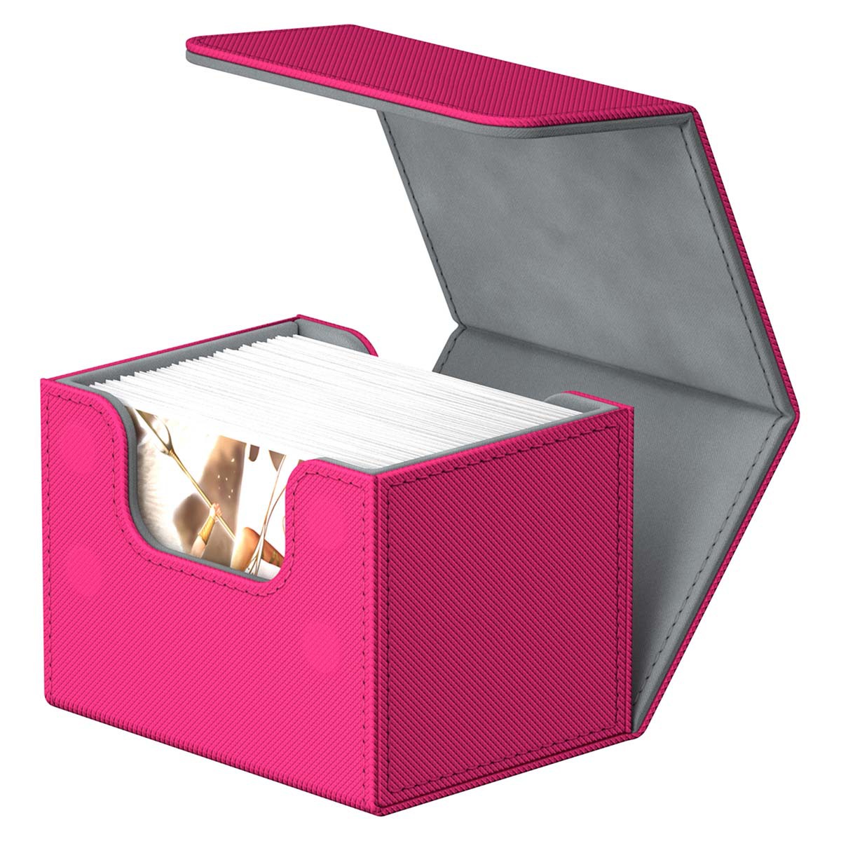 De gama alta de 100 + multi-funcional PU caja de tarjeta de juego de mesa MTG Ultraman tarjeta Bao Ke Meng Wanzhi tarjeta de almacenamiento al por mayor