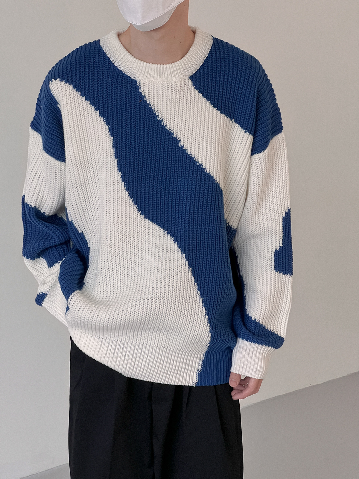 Pullover Jungen Kuh Farbe Pullover Pullover Lazy Loose Autumn Loading_voghion.com