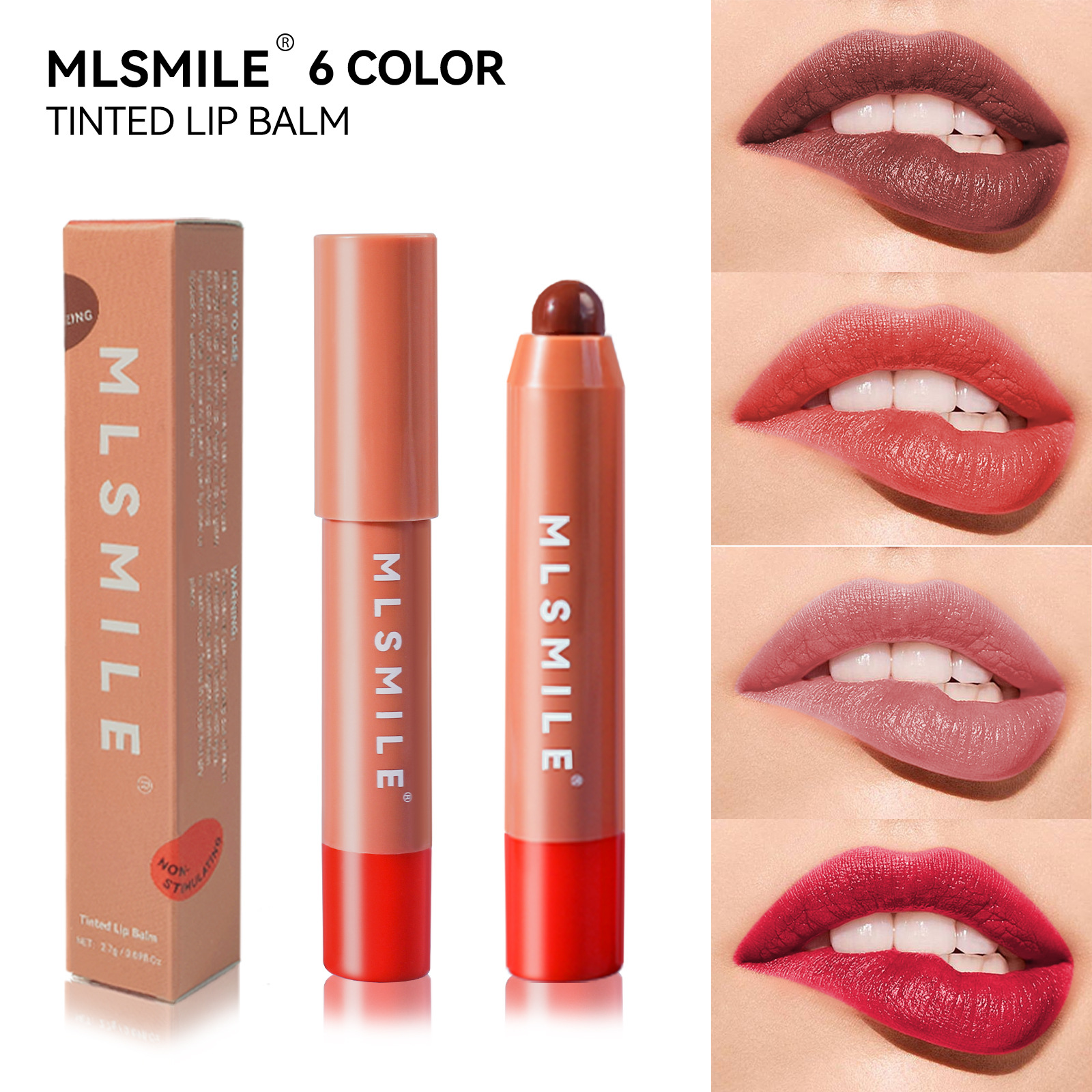 Sechsfarbiger Lippenbalsam Und Rouge Für Lippen Und Wangen_voghion.com