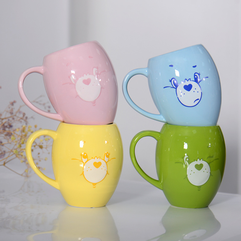 ins diseño coreano Snoopy casa taza de agua 3D cerámica estereoscópica taza de café taza de leche de desayuno