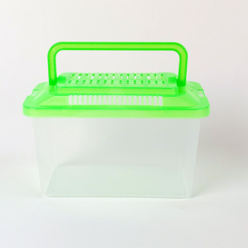 Pecera Mini con Tapa para Tortugas de Plástico Transparente, Con Tapa, para Sala de Estar image 8