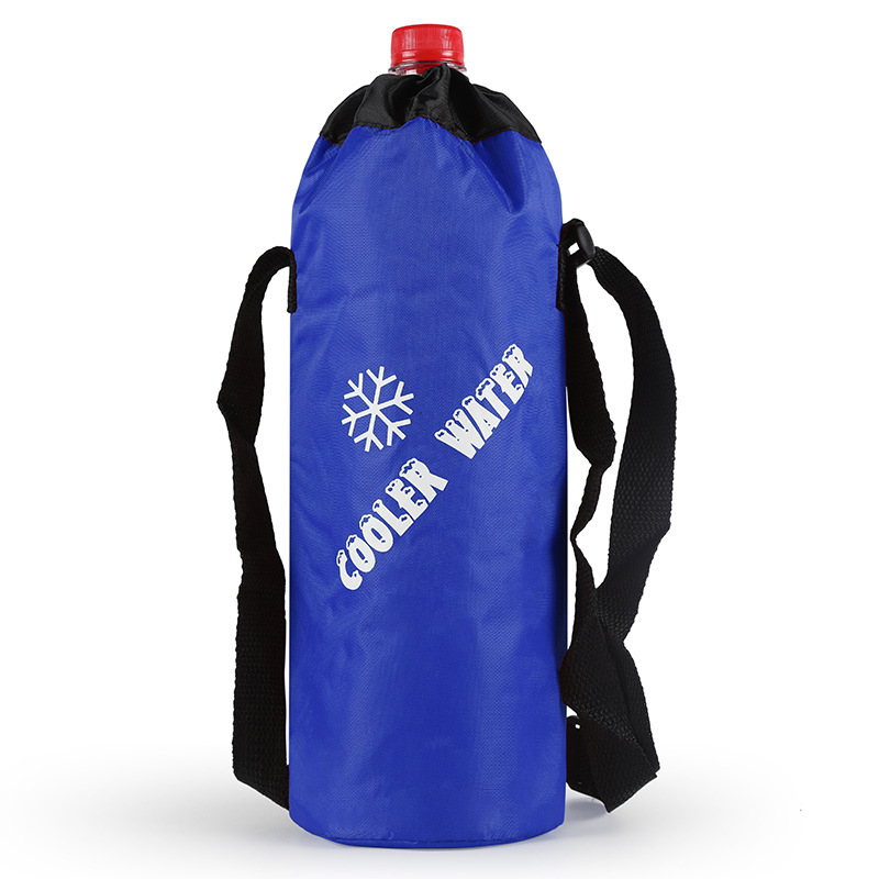 Funda aislante de bolsa de hielo de tela Oxford Funda protectora de botella de agua caliente plegable para picnic al aire libre Bolsa de taza de mantenimiento fresco de viaje LOGO