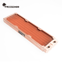 FREEZEMOD全紫铜电脑水冷排工业散热排7mm圆管TSRP-ZT-360TG螺纹
