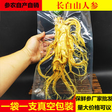 长白山人参整根批发保鲜参真空独立包装一袋一支参农自产直销