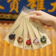 禅意の小さい丸い玉の香嚢の霊隠の旅行の祈りの香の包みのお土産の結婚の縁は財の香を集めて携帯電話のペンダントを包みます。