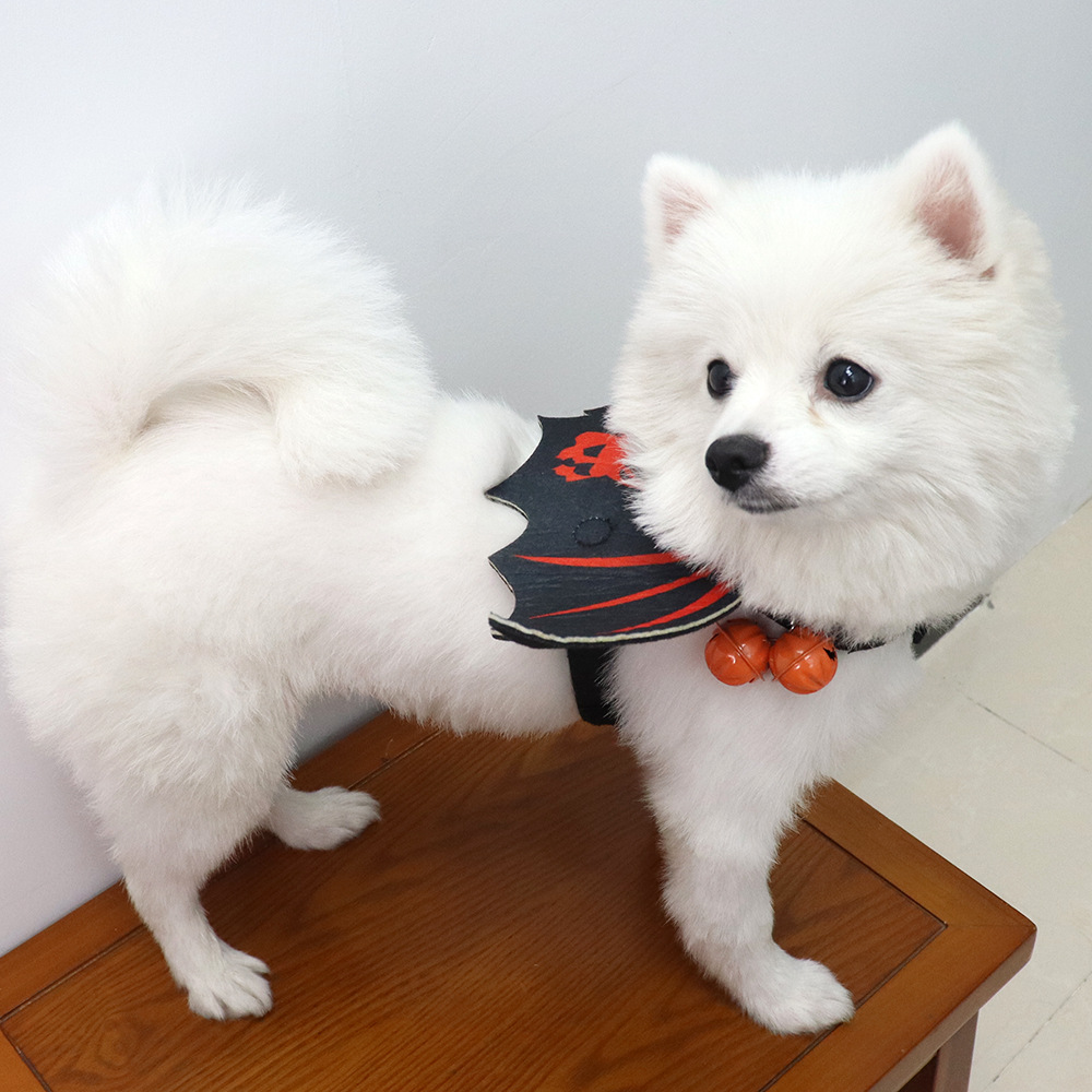 Venta caliente transfronteriza ropa para perros de Halloween para mascotas, un lote de fieltro, alas de murciélago, ropa para mascotas, ropa para gatos