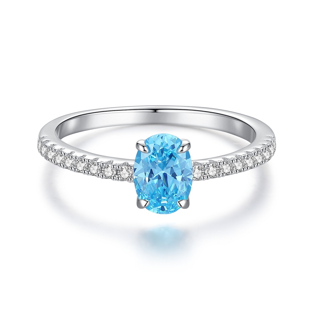 Tancise Palaiba-Ring aus 925er-Sterlingsilber für Damen mit hohem Kohlenstoffgehalt, Eisblumenschnitt, kleiner grüner Diamant_voghion.com