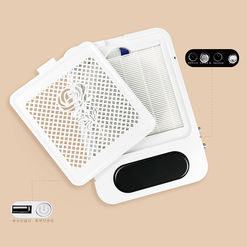 Multi-funcional de cuatro en una máquina de pulido de uñas con aspiradora tienda de uñas especial parche de uñas de eliminación de uñas lámpara de hornear