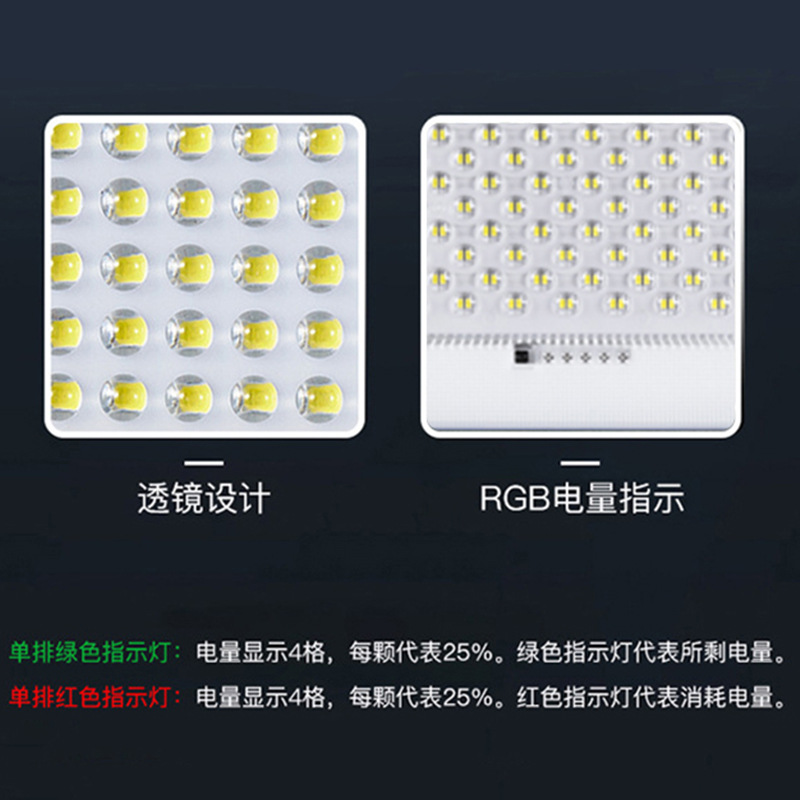 Fábrica al por mayor lámpara solar de proyección impermeable jardín doméstico de alta potencia LED iluminación exterior balcón luz exterior