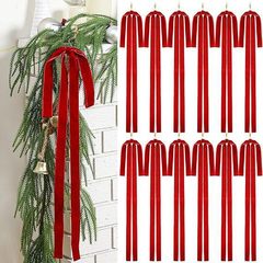 直販クロスボーダーベルベットリボンクリスマスガーランドリボンギフトリボンホームクリスマスツリー装飾吊り下げ装飾品