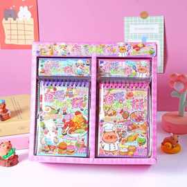 新品食玩小吃街美食解刨造景贴纸游戏本创意手工桌游微缩食玩贴纸