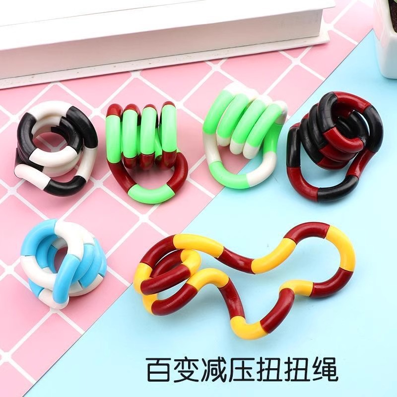 Variety tangle genuine descomprimir juguetes infantiles torcer cuerda TDAH entrenamiento de concentración adhd