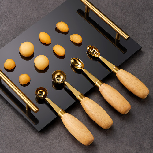 Fruit ball digger ice cream spoon carving knife watermelon spoon tool 304 stainless steel peeling knife ball scoop