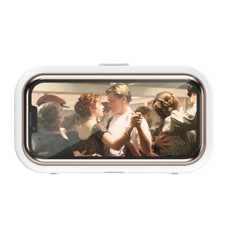 Funda impermeable para teléfono para baño, rotación de 360 grados, instalación sin taladro, perfecta para ver programas mientras se toma la ducha, funda antivaho para paredes de cocina.